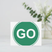 GO-teken Briefkaart (Staand voorkant)