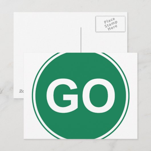 GO-teken Briefkaart (Voorkant / Achterkant)