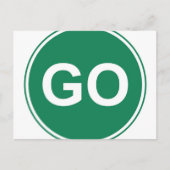 GO-teken Briefkaart (Voorkant)