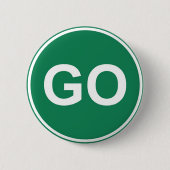 GO-teken Ronde Button 5,7 Cm (Voorkant)