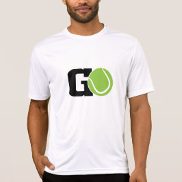 Go Tennis Mannen-shirt, Speler Sport T-shirt