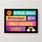 Go the Extra Mile – Motivatie Button (Voorkant)