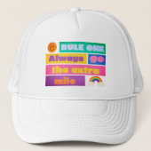 Go The Extra Mile – Motivatie Trucker Hat Trucker Pet (Voorkant)