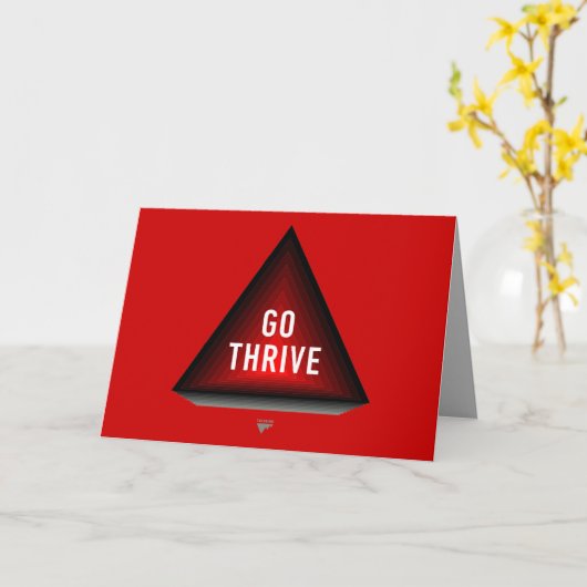 GO THRIVE & INSPIRE - Trendium Authentic Kaart (Gele Bloem)