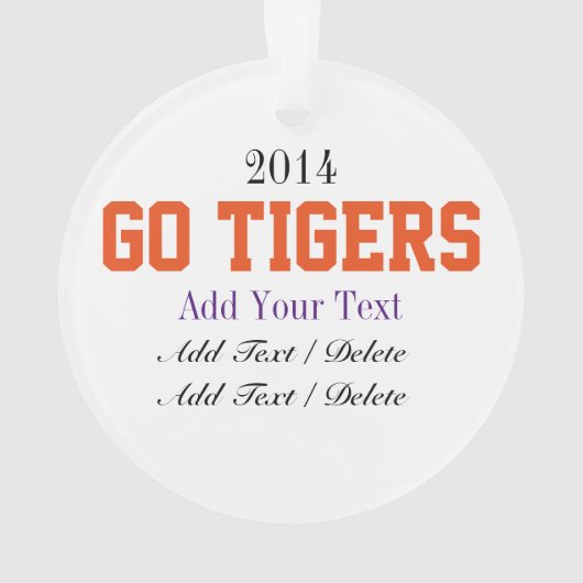 Go Tiger Ornament - SRF (achterkant)