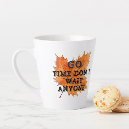 Go Time – Motivatie Quote Design voor de Fearle Latte Mok (In situ)