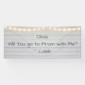 Go to Prom with Me | Romantic Promposal Spandoek (Horizontaal)