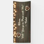  Go to Prom with Me | Romantic Promposal Spandoek (Verticaal)