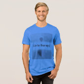Go to therapy! Tri-Blend shirt (Voorkant volledig)