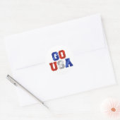 GO USA Rood Wit & Blauw Stickers (Envelop)