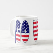 Go USA vlag olympics team souvenir mok (Voorkant links)