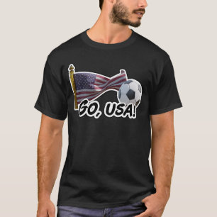 Go, USA Voetbalfan T-shirt