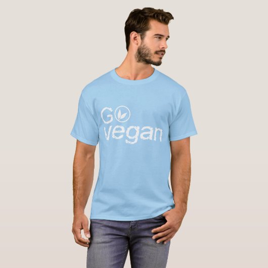 Go Vegan - Basic Singlet - Black T-shirt (Voorkant volledig)