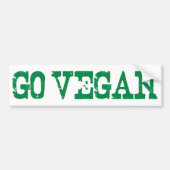 Go Vegan Bumpersticker (Voorkant)