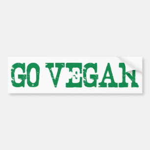 Go Vegan Bumpersticker