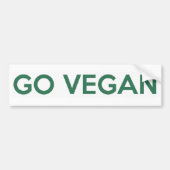 Go Vegan Bumpersticker (Voorkant)