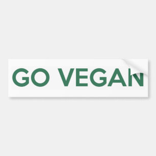 Go Vegan Bumpersticker