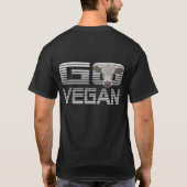 GO VEGAN CALF -01+m T-shirt (Achterkant)