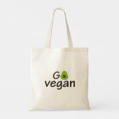 Go Vegan Canvas tas (Achterkant)