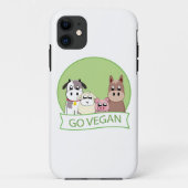 Go Vegan Case-Mate iPhone Case (Achterkant)