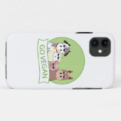 Go Vegan Case-Mate iPhone Case (Achterkant (horizontaal))