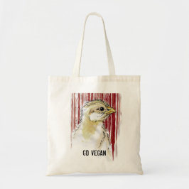 GO VEGAN Chick Barcode Tas