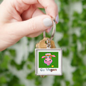 Go vegan collectie sleutelhanger (Hand)