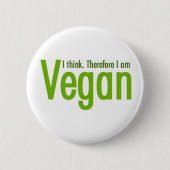 Go Vegan - Dierenrechten Ronde Button 5,7 Cm (Voorkant)