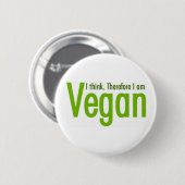 Go Vegan - Dierenrechten Ronde Button 5,7 Cm (Voorkant /achterkant)