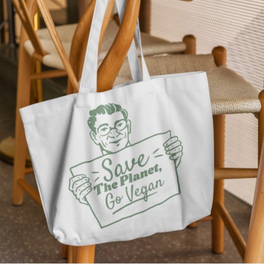 Go Vegan Ecology Tote Bag