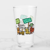 Go Vegan Glas (Voorkant)