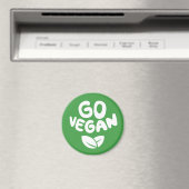 Go Vegan Green Magneet (Insitu (Vaatwasser))