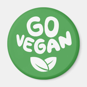 Go Vegan Green Magneet