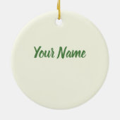 Go Vegan Made door Planten veggie vegetariërs Keramisch Ornament (Achterkant)