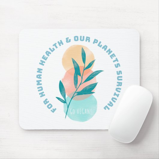 Go Vegan Muismat (Met muis)