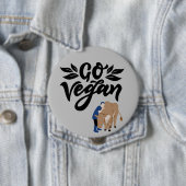 Go Vegan Persoon knuffelen Koe Ronde Button 4,0 Cm (In situ)