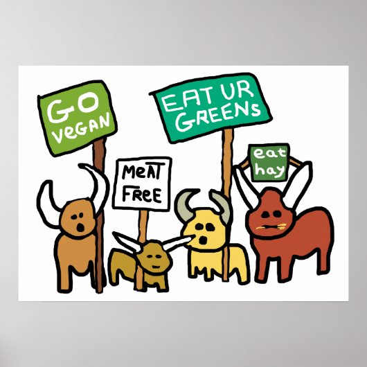 Go Vegan Poster (Voorkant)