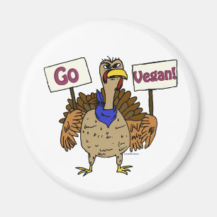 Go Vegan - Praten Turkije Magneet