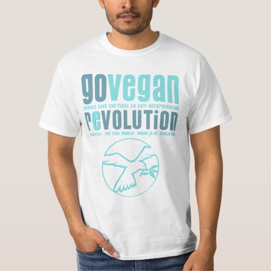 GO VEGAN REVOLUTION -16m T-shirt (Voorkant)