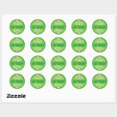 Go Vegan Ronde Sticker (Vel)