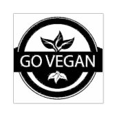 Go Vegan Rubberstempel (Afrduk)
