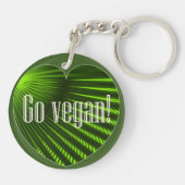 Go Vegan Sleutelhanger (Achterkant)