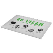 Go Vegan Snijplank (Hoek)