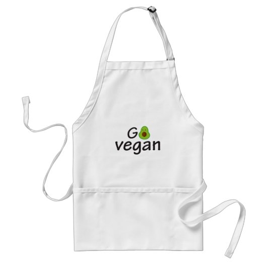 Go Vegan Standaard Schort (Voorkant)