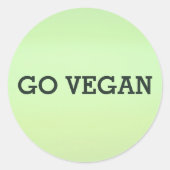 Go Vegan Sticker Set (Voorkant)