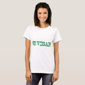 Go Vegan T-shirt (Voorkant volledig)
