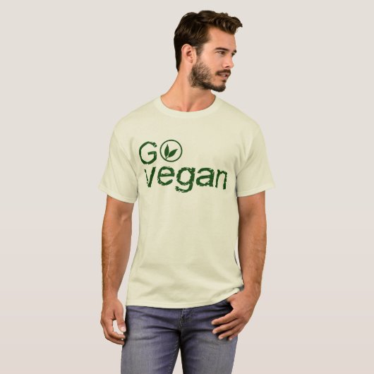 Go vegan t-shirt (Voorkant volledig)