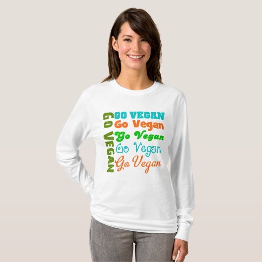 Go VEGAN T-shirt (Voorkant volledig)