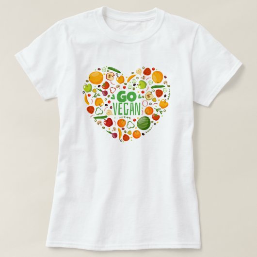Go Vegan T-Shirt (Design voorkant)