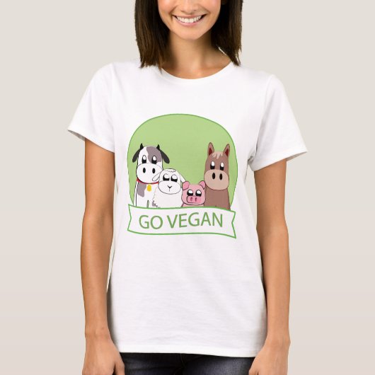 Go Vegan T-shirt (Voorkant)